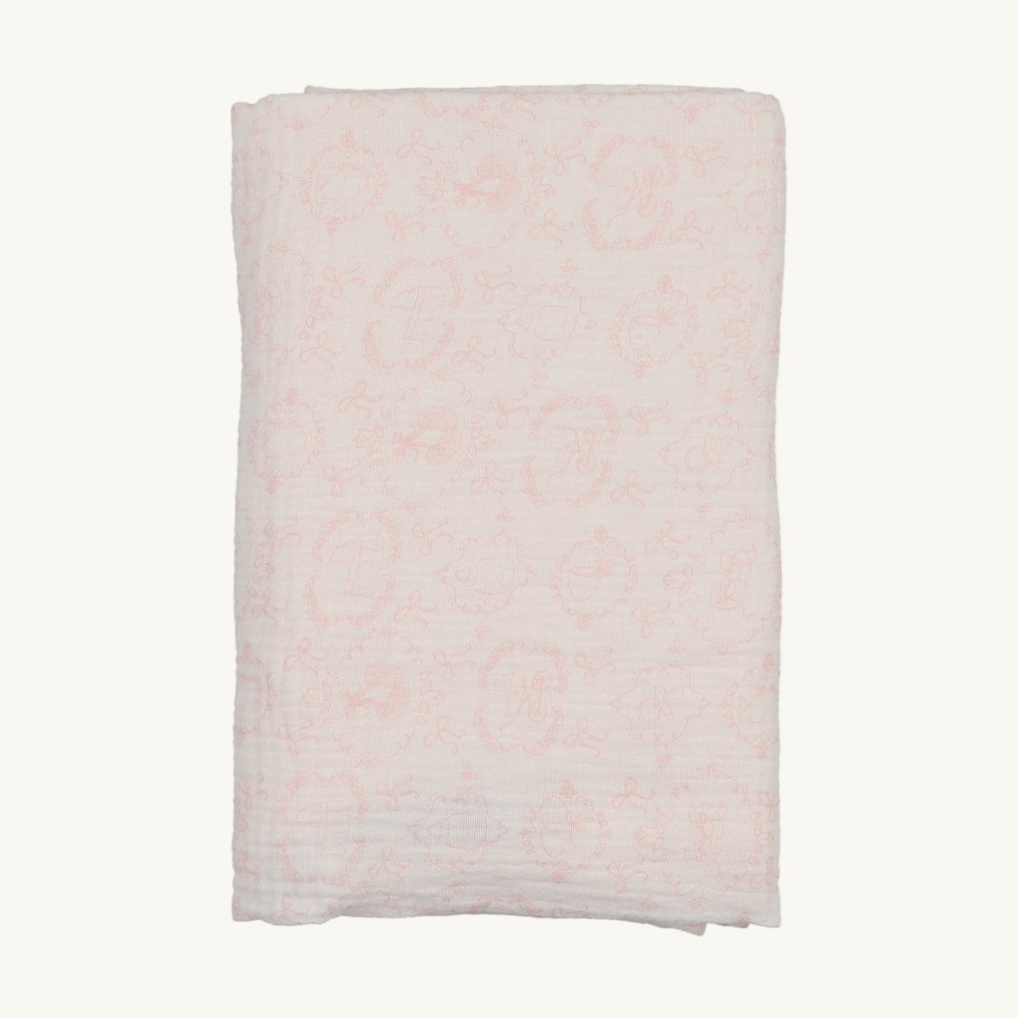 Babyland Toile-Ivory Girls Swaddle