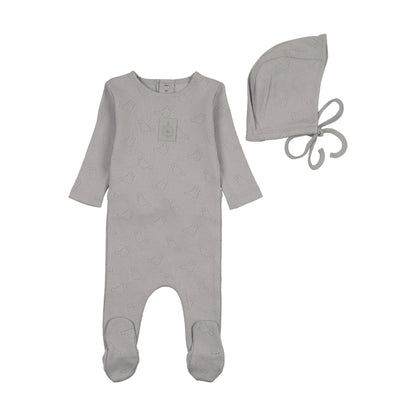 Footie Set Bird Pointelle