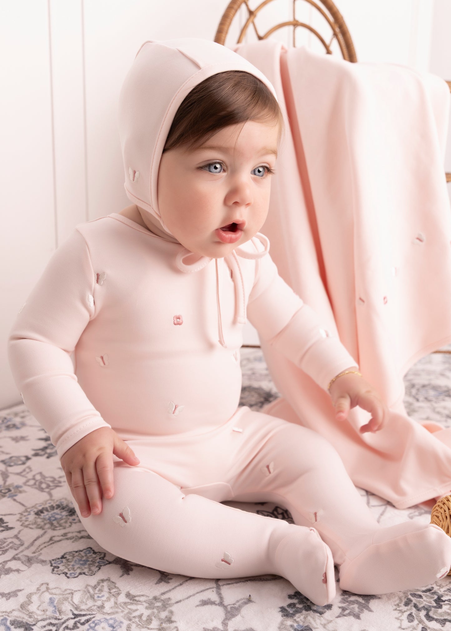 Girls Mini Embroidered Butterfly