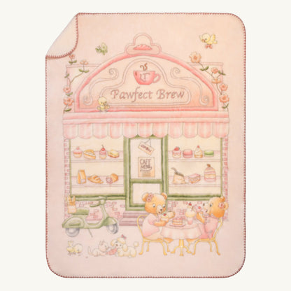 Pawfect Brew Sugary Pink Blanket