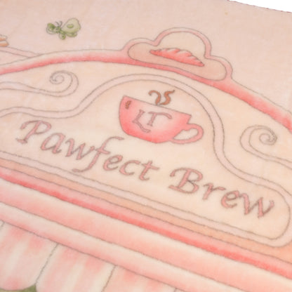 Pawfect Brew Sugary Pink Blanket