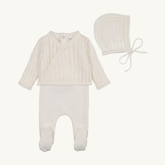 Dainty Sweater Outfit-Chalk White