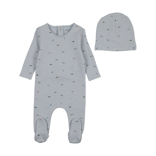 Footit Set Flag/Bow Print