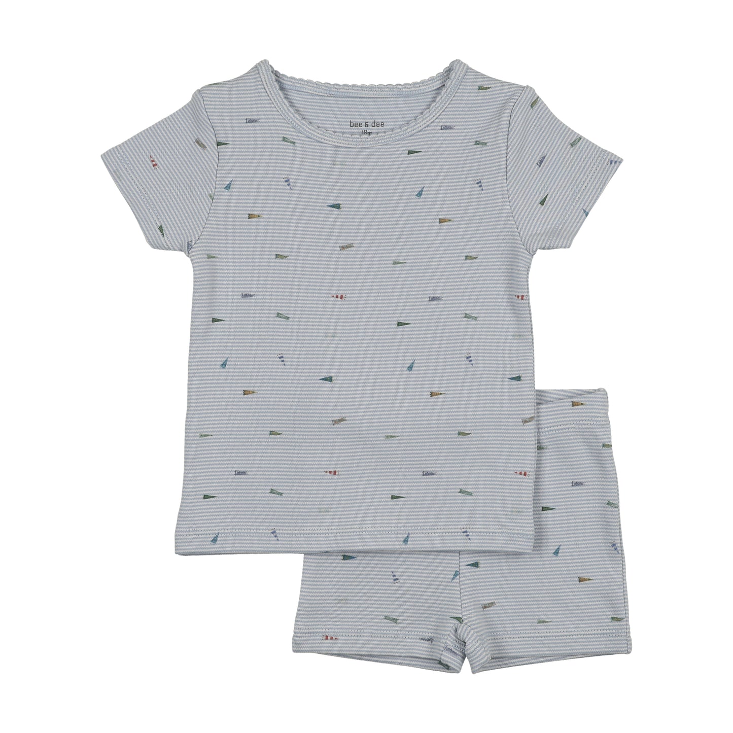 Outfit Set Flag/Bow Print