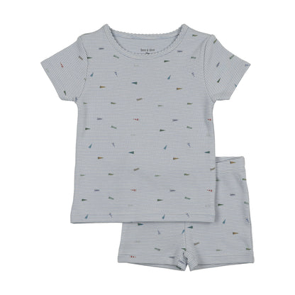 Outfit Set Flag/Bow Print