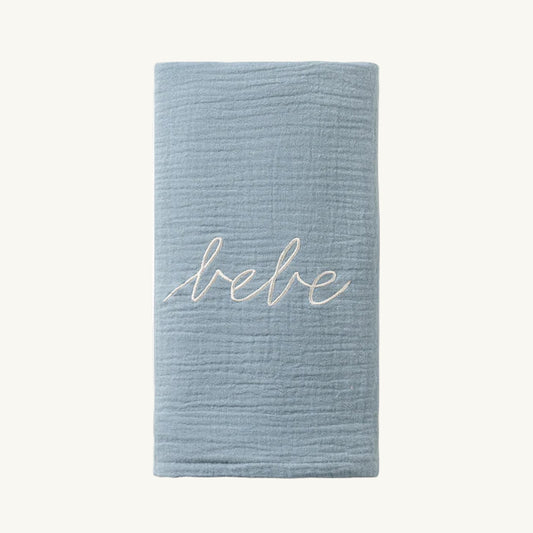 Blue Gauze Bebe Swaddle