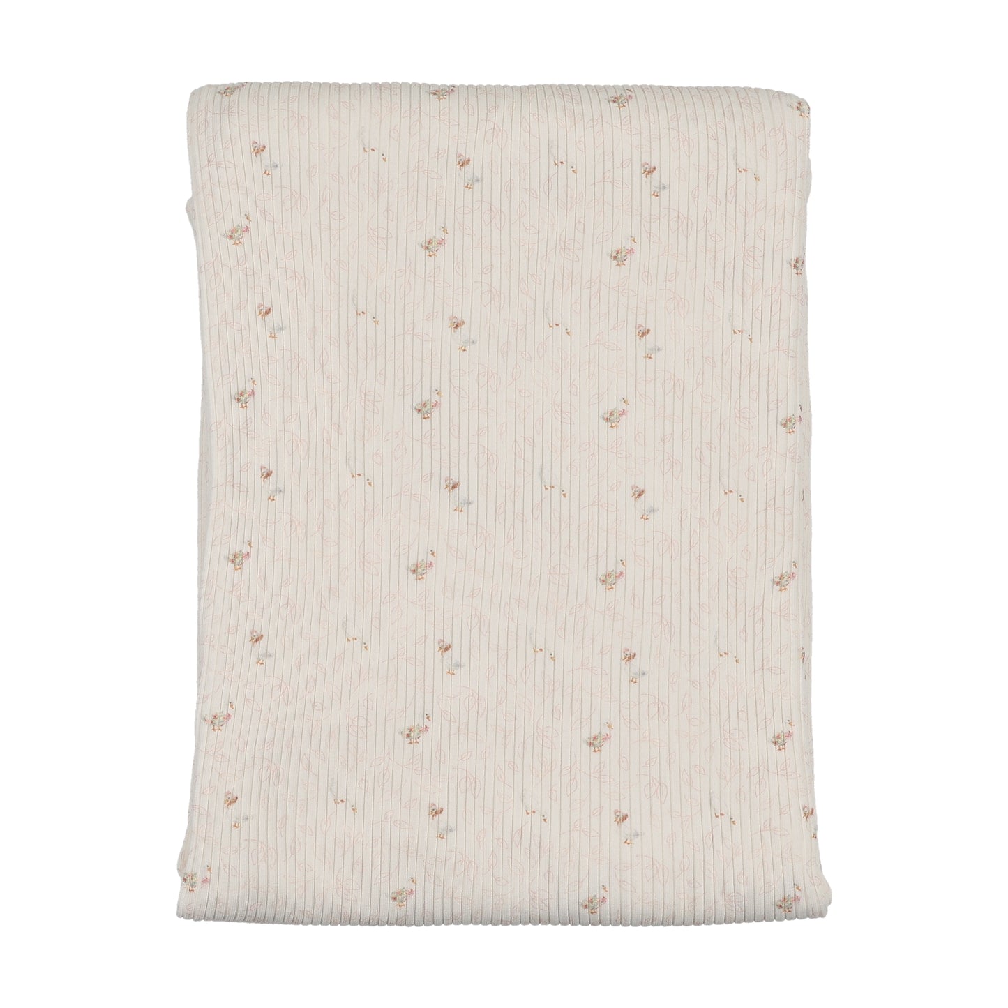Layette Set Geese in Leaves Wide Ribbed