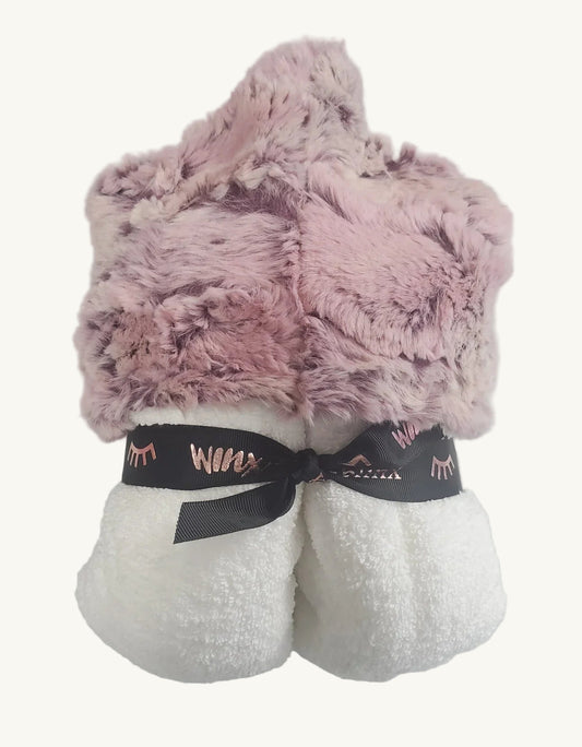 Wild Rabbit Mauve Hooded Towel