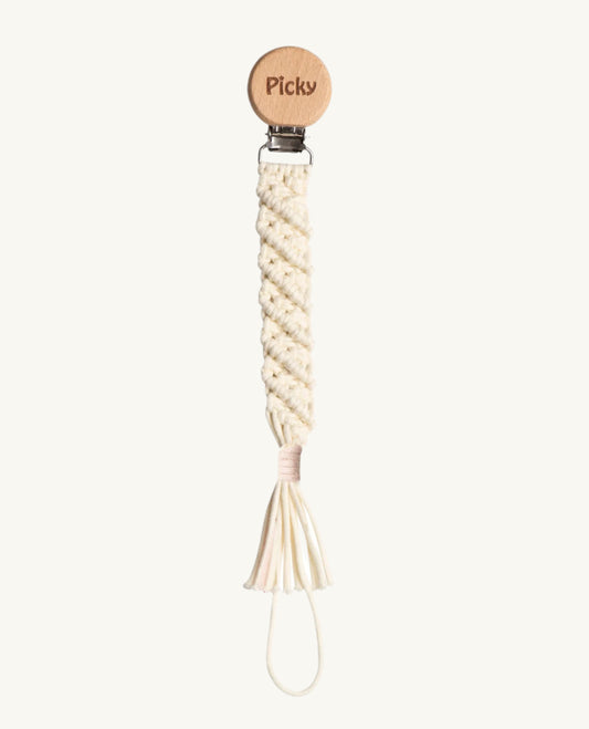 Macrame Braided Paci Clip