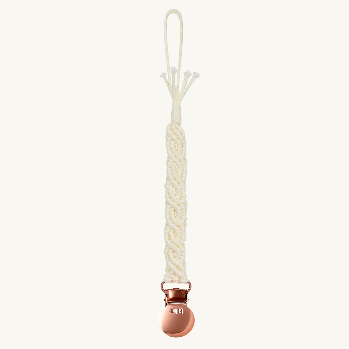 Iris Pacifier Clip Rose gold