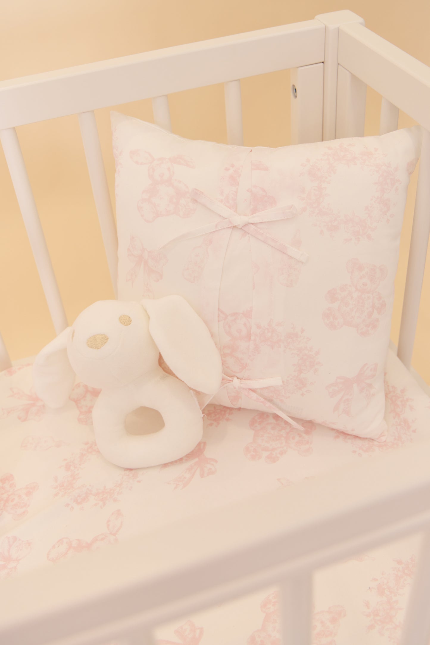 Petit Toile Bunny Rattle Toy