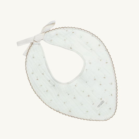 Muslin Bibs Wildflower Ivory