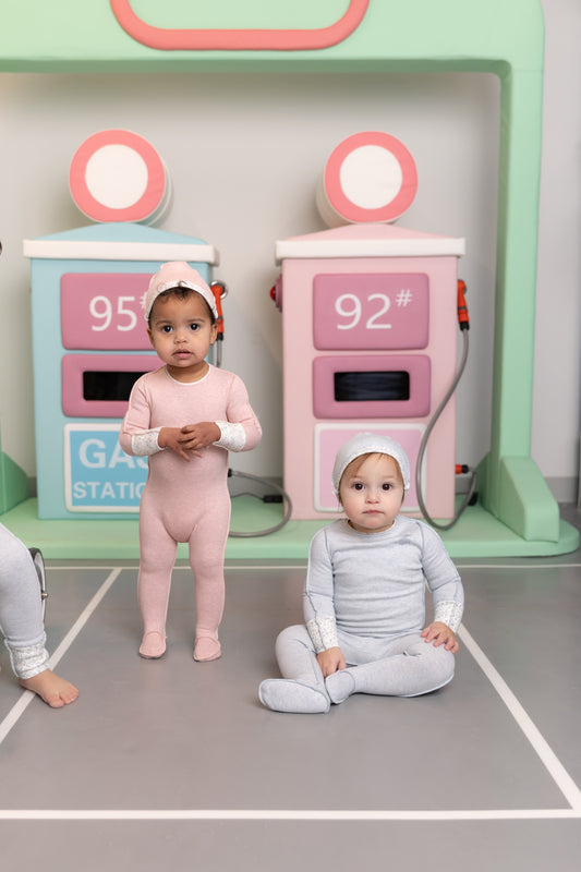 Footie Set Lemon Print Cuffs