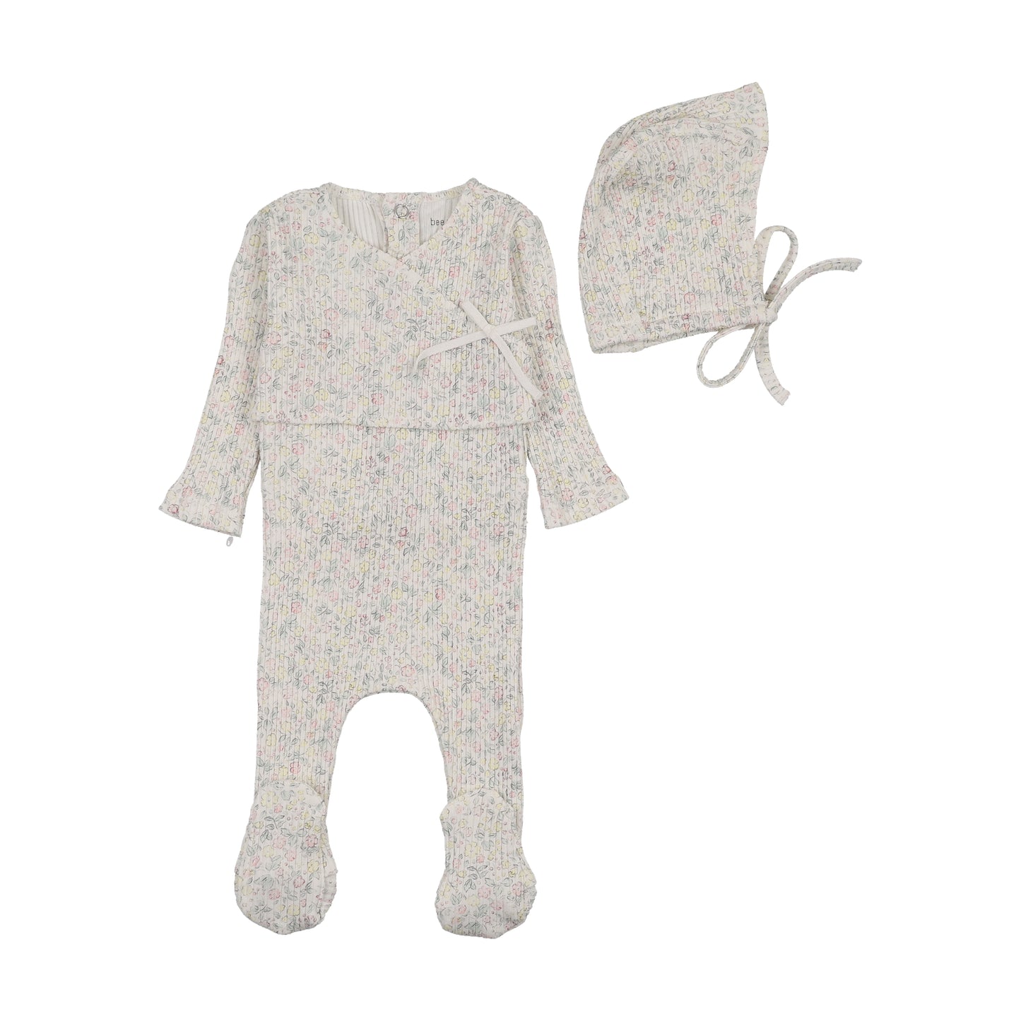Footie Set Lemon Print Wrap