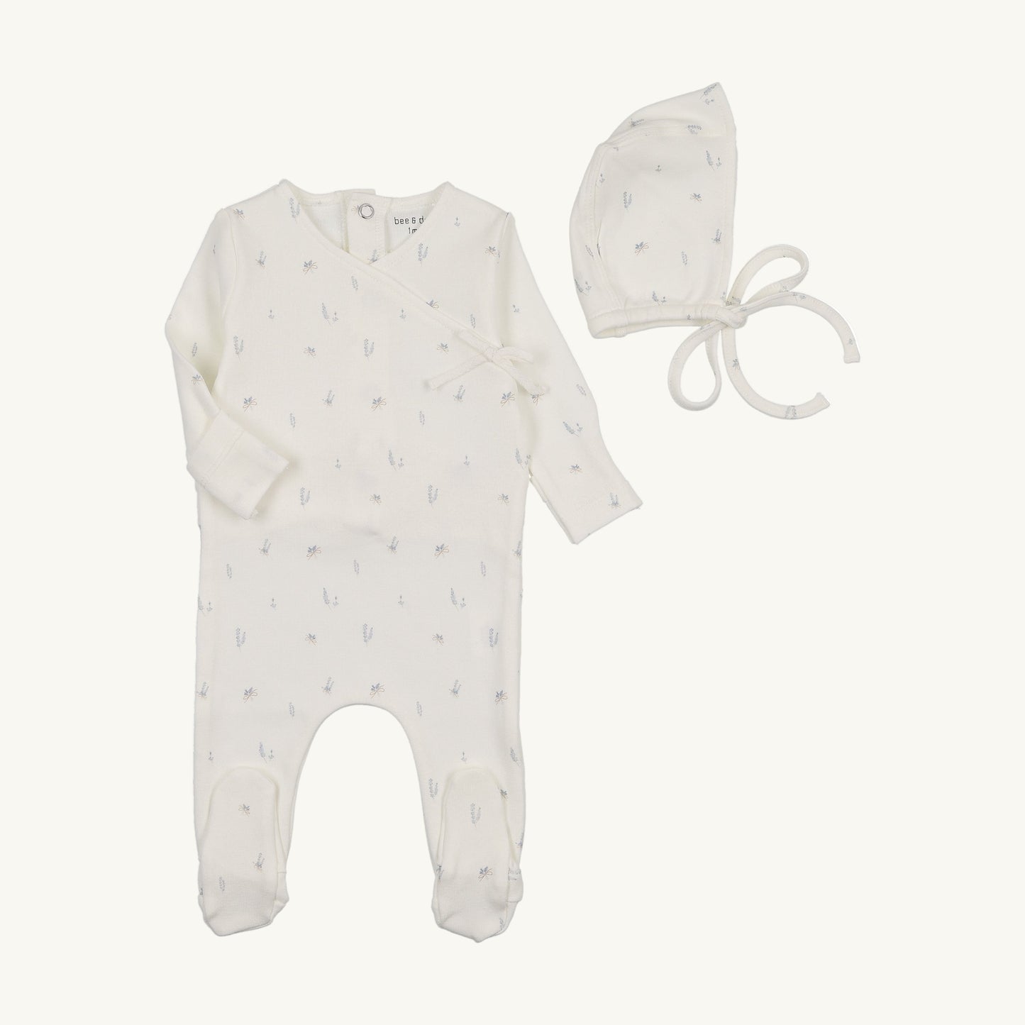 Little Bundles Footie/Bonnet-Ivory Boys