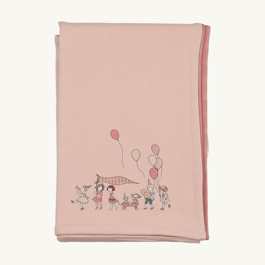 Little Tot Parade-Coral Pink Blanket