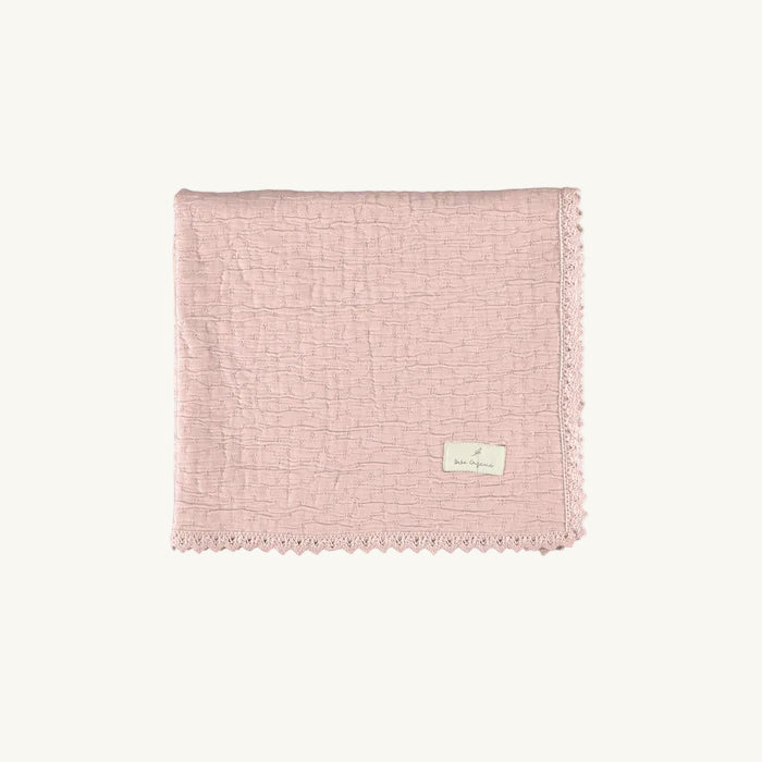 Lumi Blanket Chenille Dusty Rose