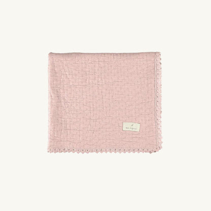 Lumi Blanket Chenille Dusty Rose