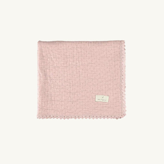 Lumi Blanket Chenille Dusty Rose