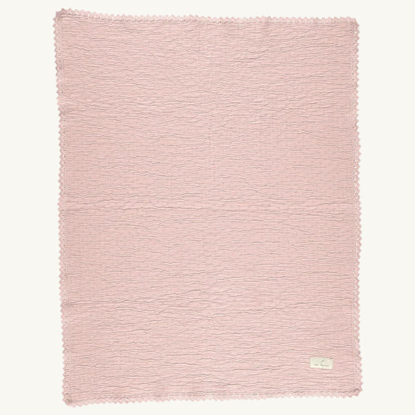 Lumi Blanket Chenille Dusty Rose