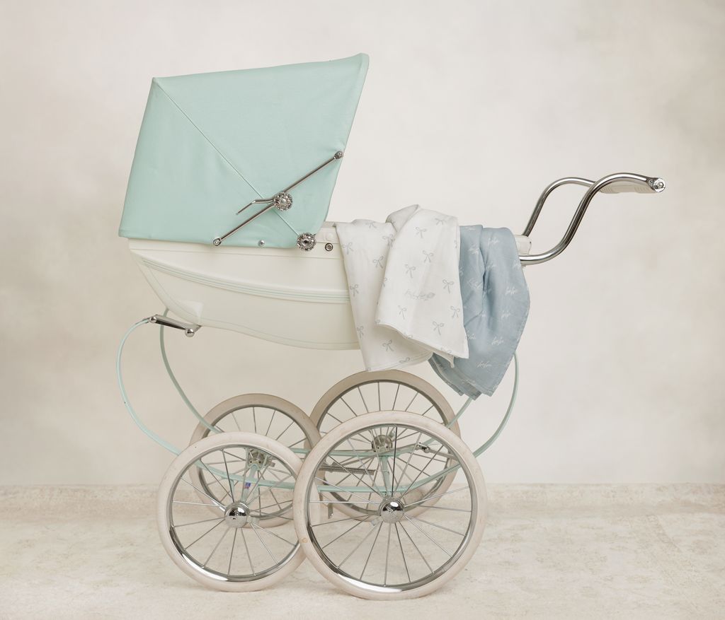 Bebe Bow 2 Pack Swaddle-Blue