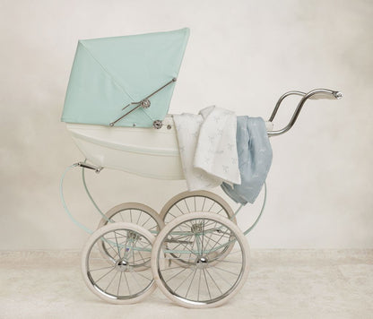 Bebe Bow 2 Pack Swaddle-Blue