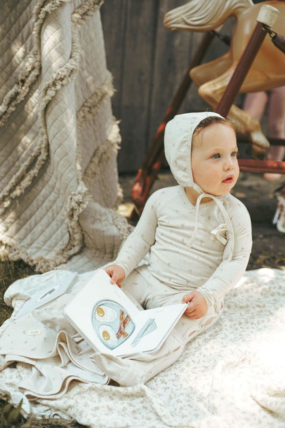 Blue Tiny Bud Footie and Hat