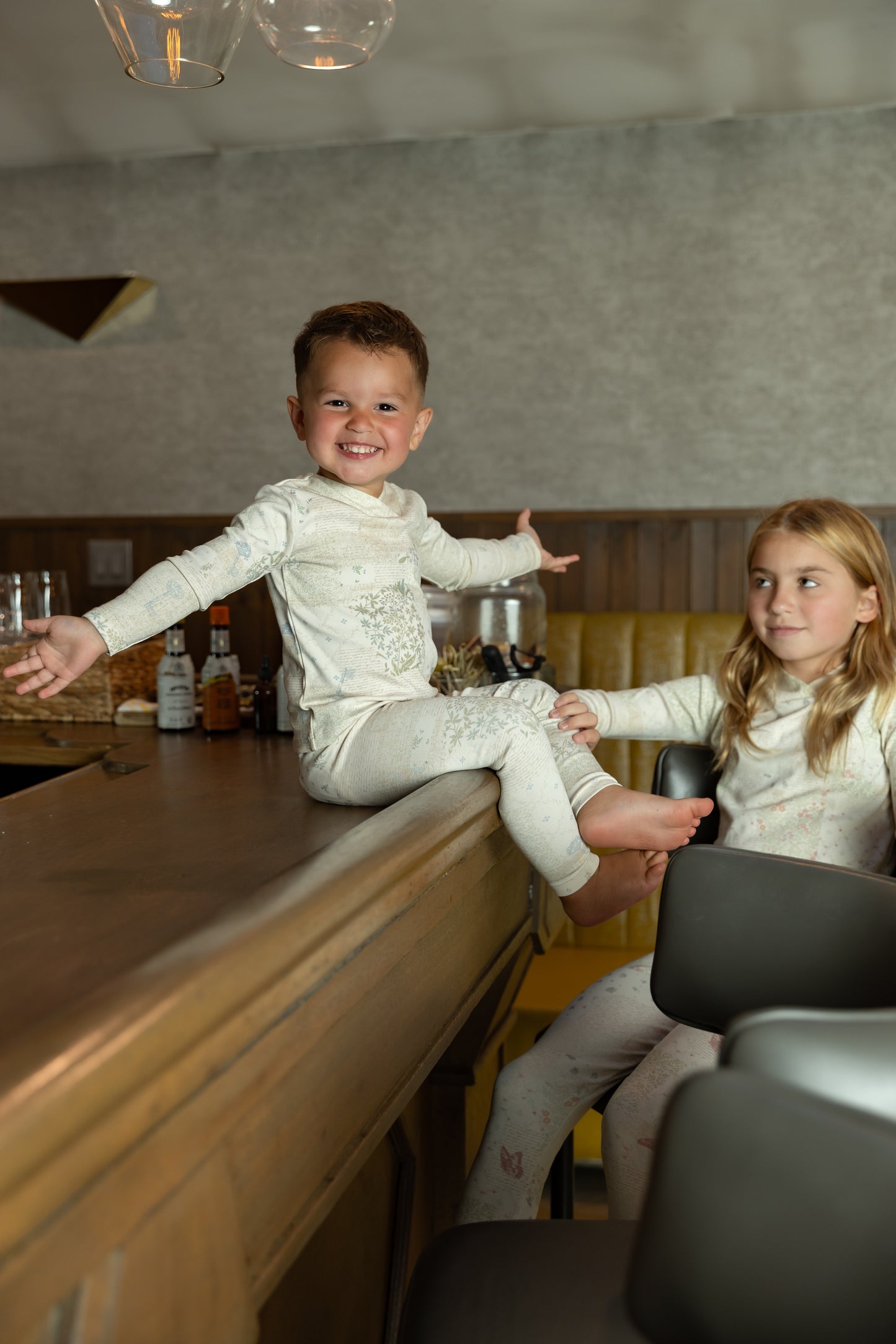 Organic Paper Print Loungewear-Boys Print