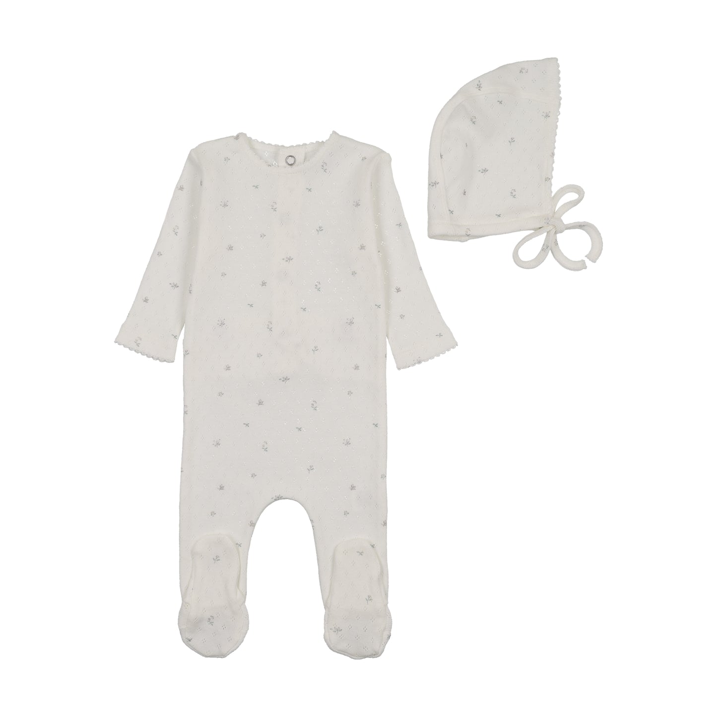 Layette Set Pointelle Flowers