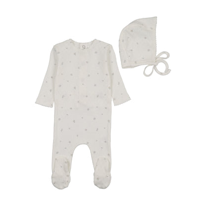 Layette Set Pointelle Flowers