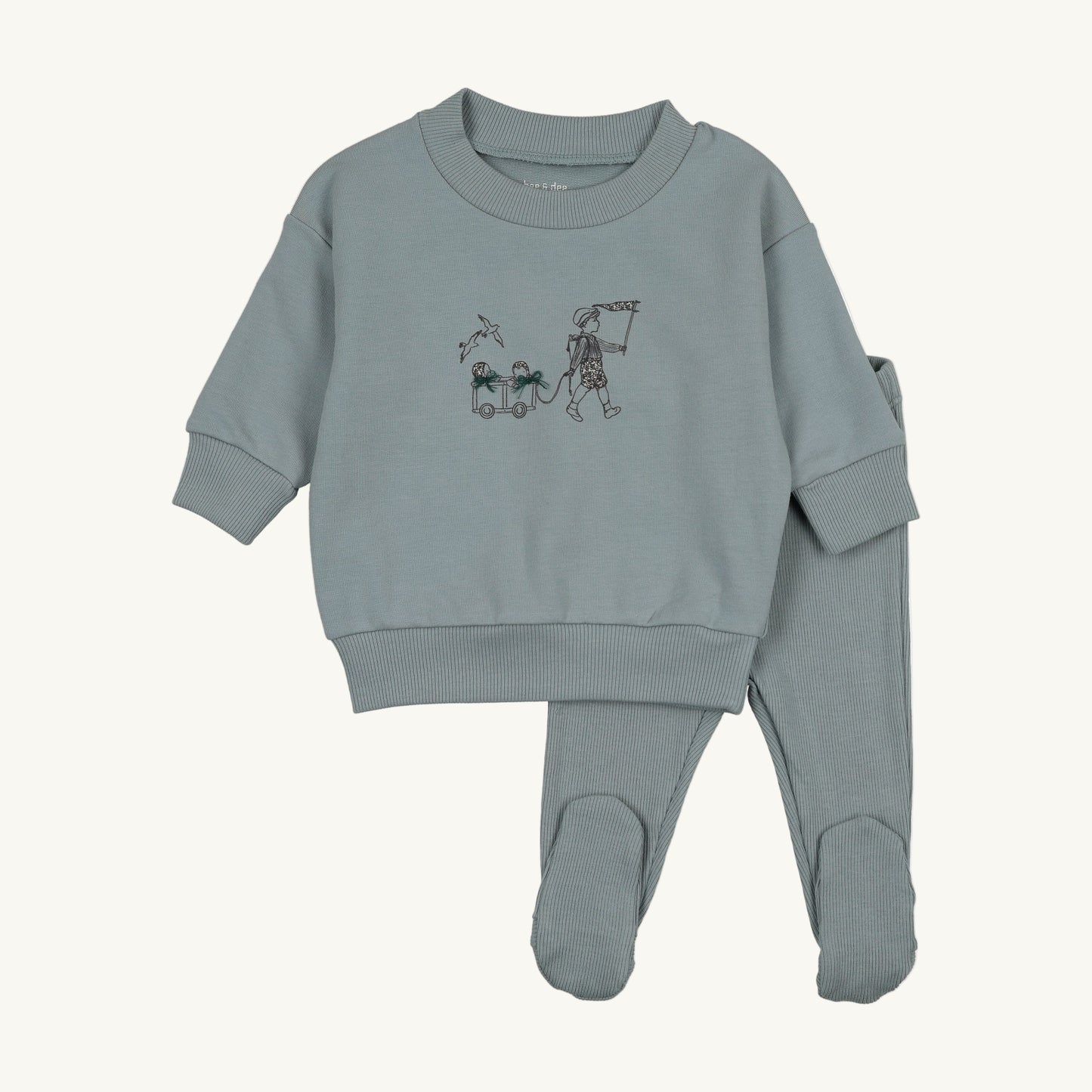 Promenade Two Piece-Blue Fog
