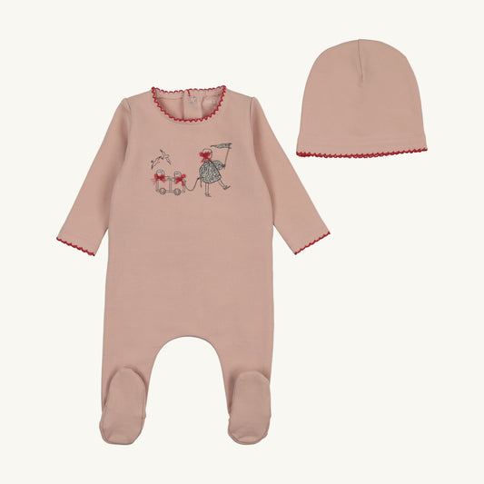 Promenade Footie/Beanie-Petal