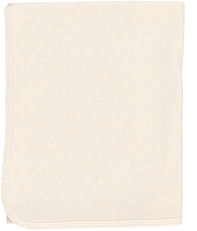 Bebe Heart Blanket Natural Heart