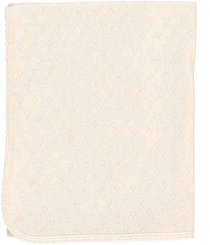 Bebe Heart Blanket Natural Heart