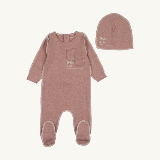 Sewing Pattern Footie/Beanie-Tea Rose