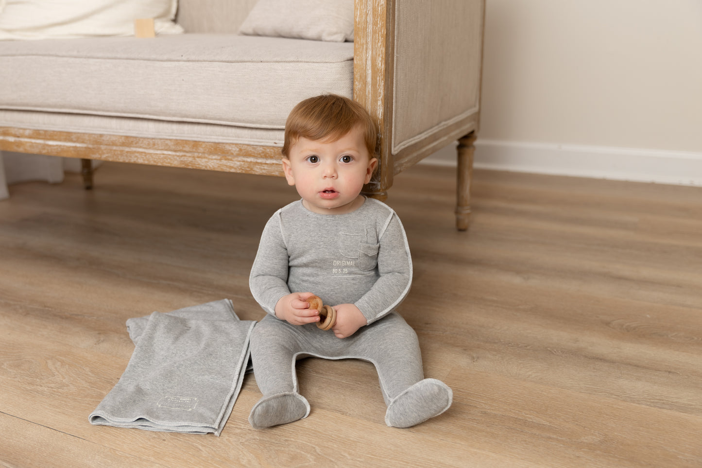 Sewing Pattern Footie/Beanie-French Grey
