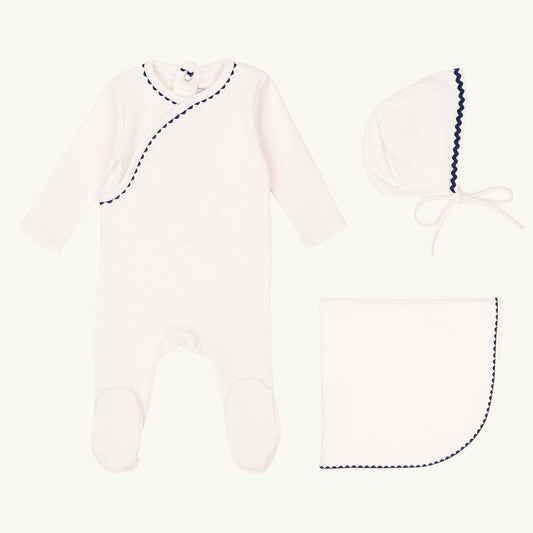 Classic Ric Rac Set Blue on White