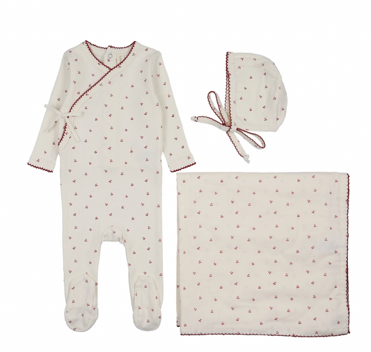 Layette Set Cherry Scallop