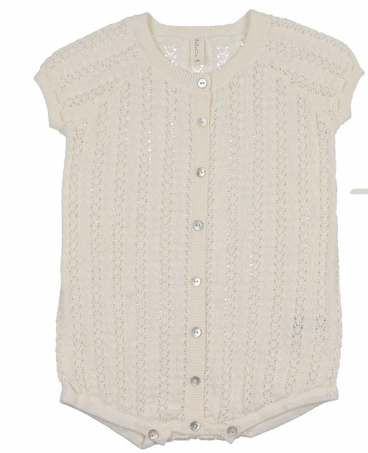Romper Boys Crochet Knit