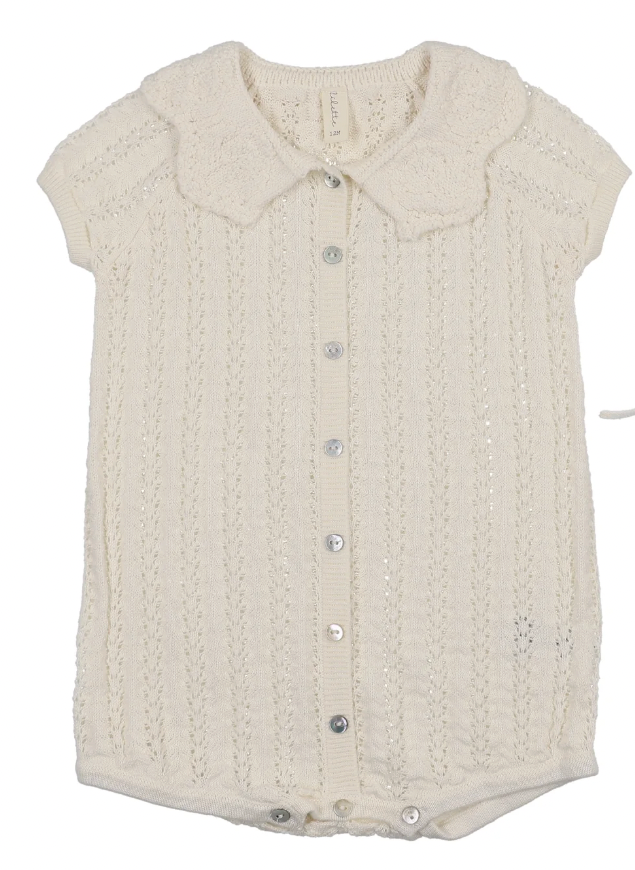 Romper Girls Crochet Knit