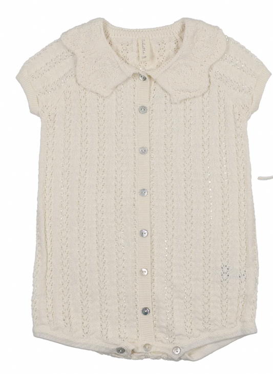 Romper Girls Crochet Knit