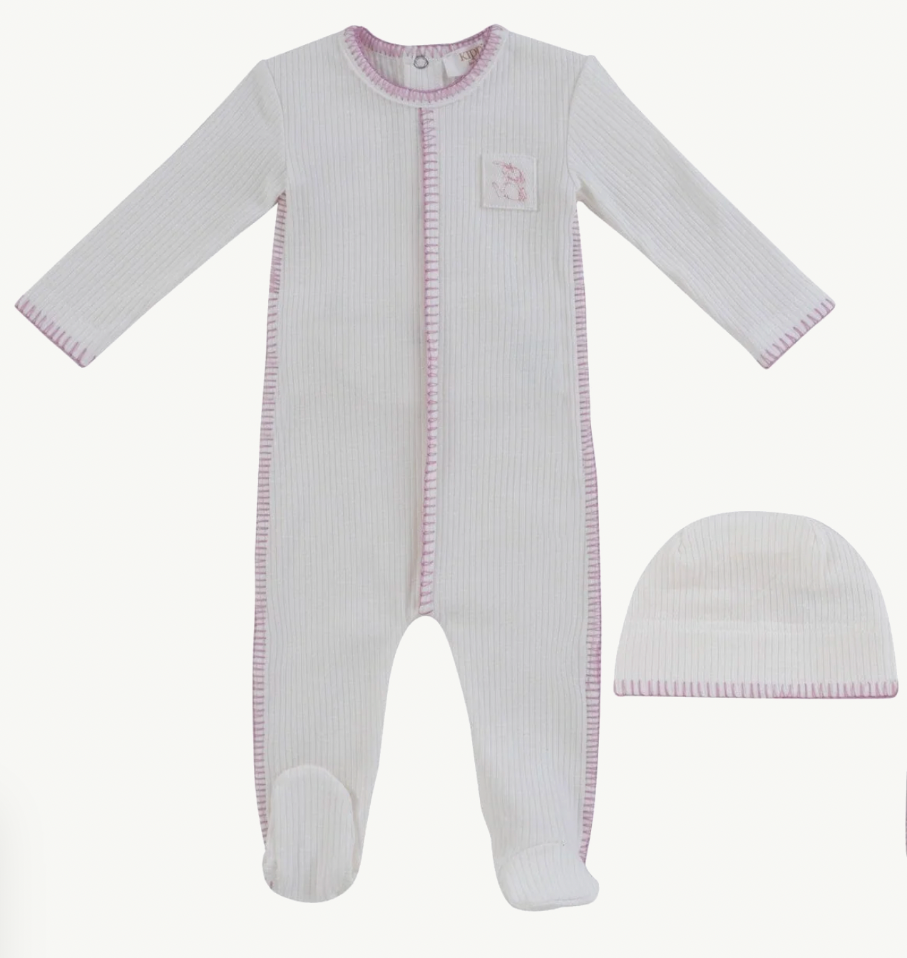 Footie Set Bunny Rib
