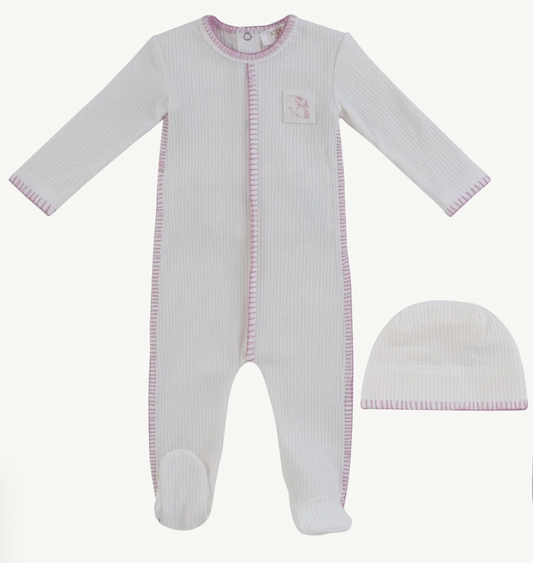 Footie Set Bunny Rib