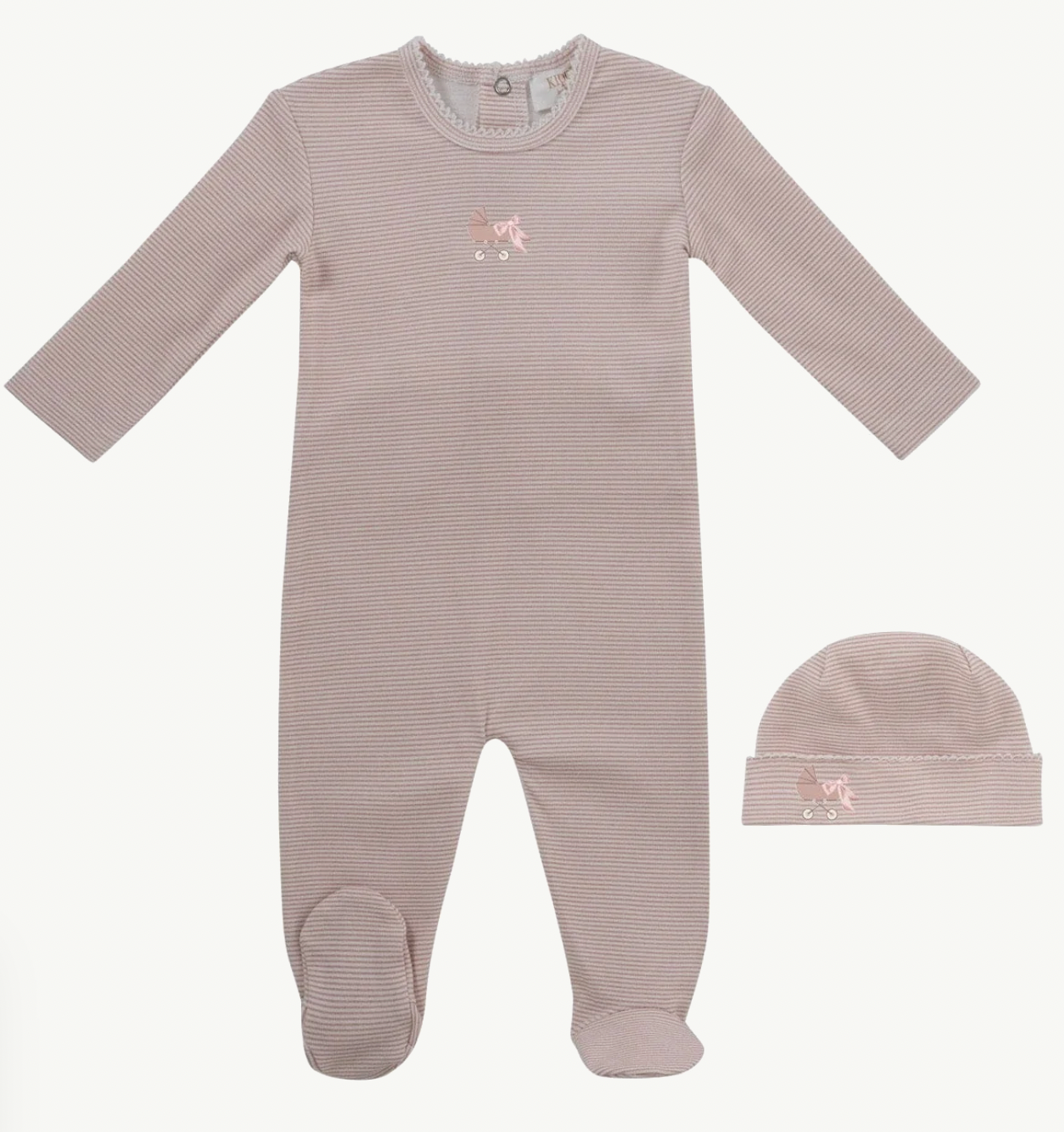 Footie Set Carrera Pinstripe