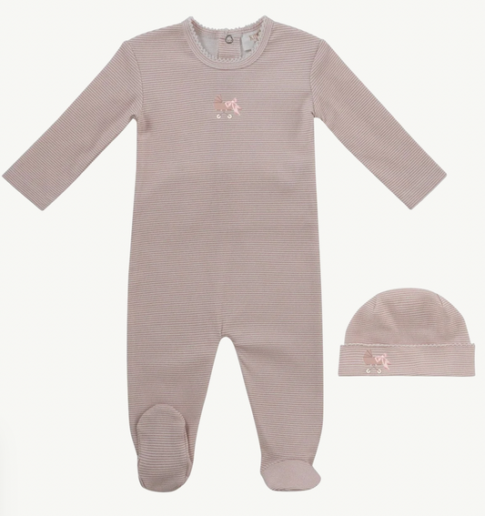 Footie Set Carrera Pinstripe