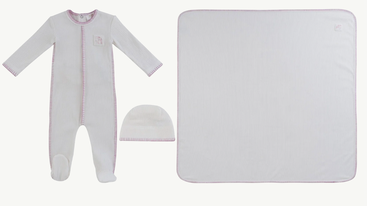 Layette Set Bunny Rib