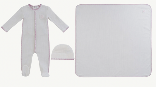 Layette Set Bunny Rib