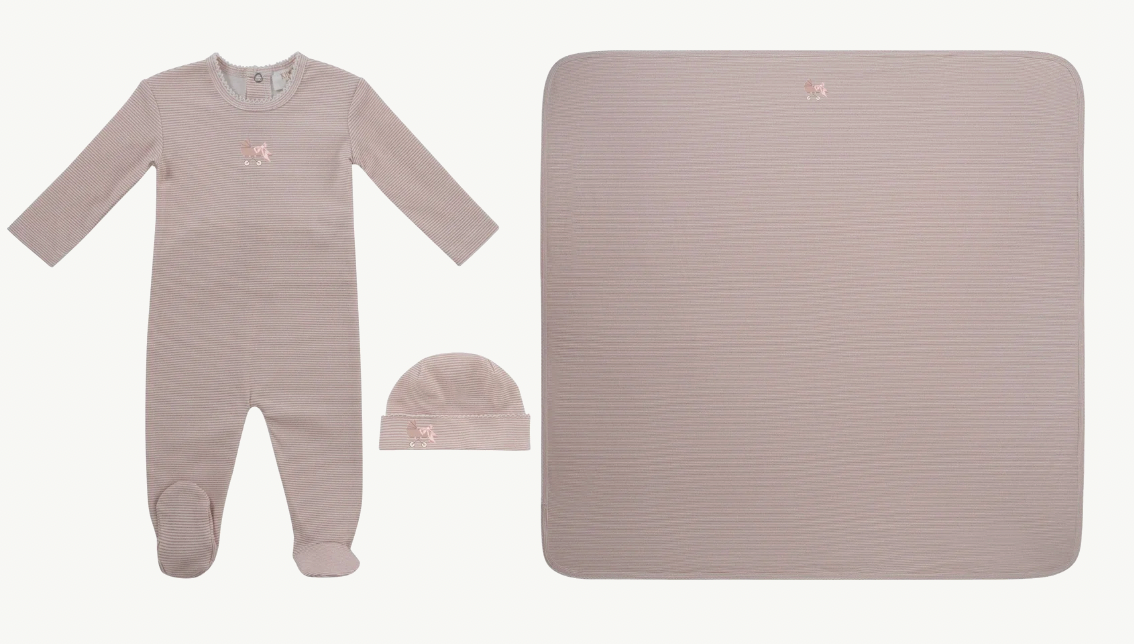 Layette Set Carrera Pinstripe