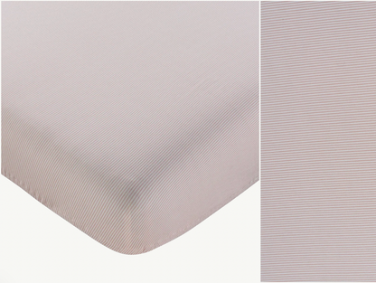 Bassinet Sheet Carrera Pinstripe