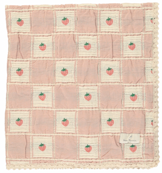 Blanket Strawberry Patchwork